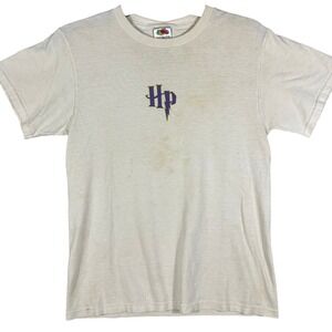 VINTAGE 2005 Harry Potter Graphic Shirt Men's S Fruit of the Loom Stained